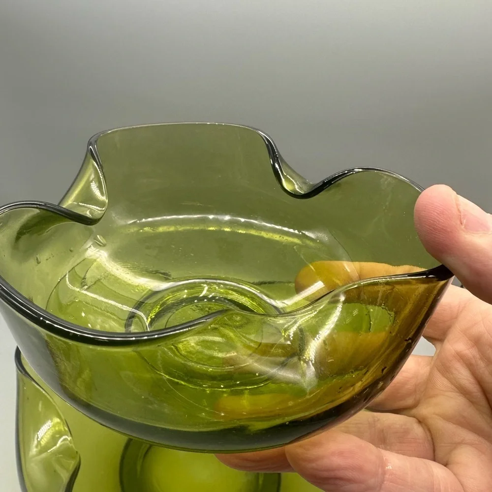 Anchor Hocking Olive Glass Bowl for chips and dips